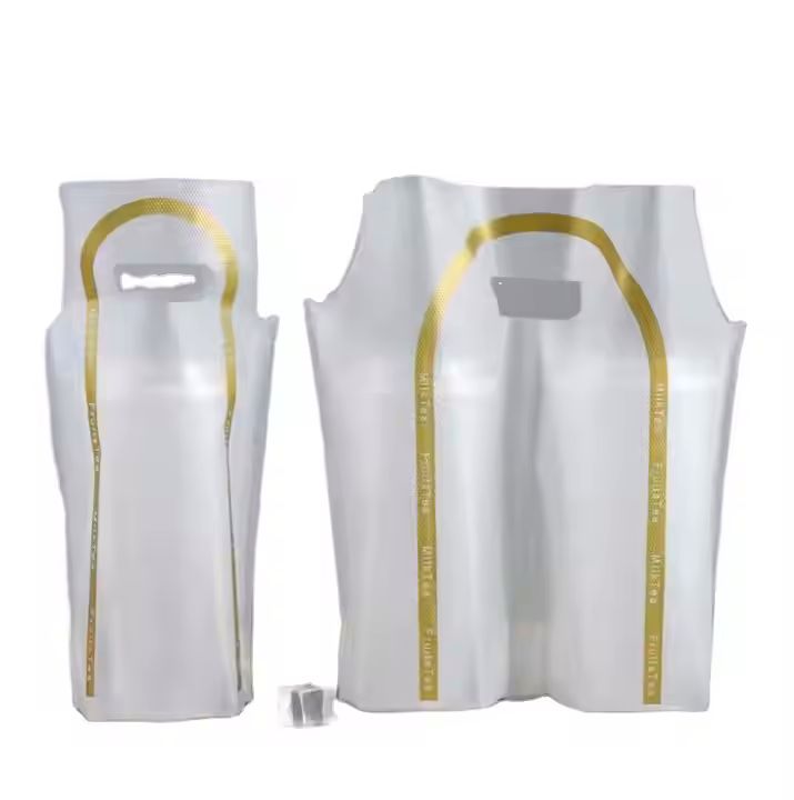 Hot Selling Support Customized Printing Clear Takeaway Food Plastic Carrier Transparent Coffee Milk 