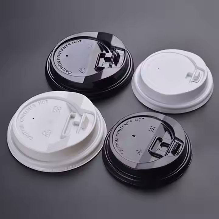 Plastic Coffee Cup Lids Plastic Ps PLA Cup Lids 90mm Plastic Cup Lids