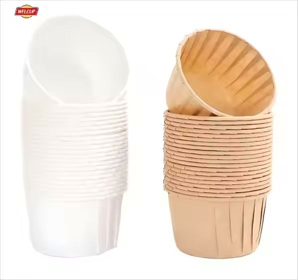 Heat Resisting Mini Biodegradable Non Stick Baking Cupcake Liners Oven Cake Cup Disposable Souffle C