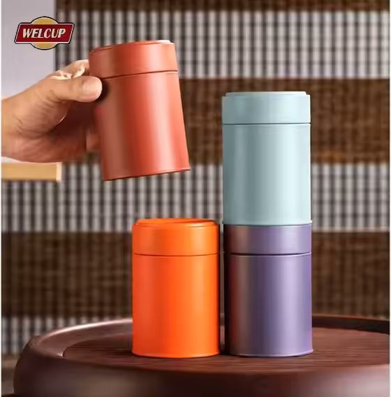 Round Tinplate Tin Box for Packaging Snack Foods Like Chocolate Candy Cookie Sugar-for Nut Jars Use