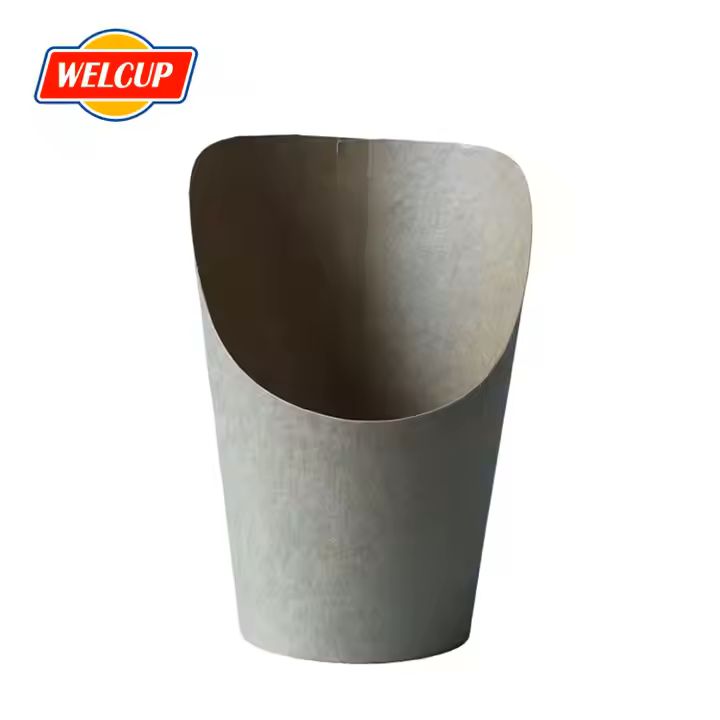 Synthetic Paper Kraft Cup for French Fries and Burgers for Take-Away for Potato Chips and Sandwiches