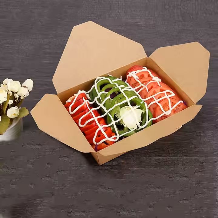 Factory Direct Disposable Corrugated Paper Hamburger Snack Food Box Empty Packaging Baking Baking Pa