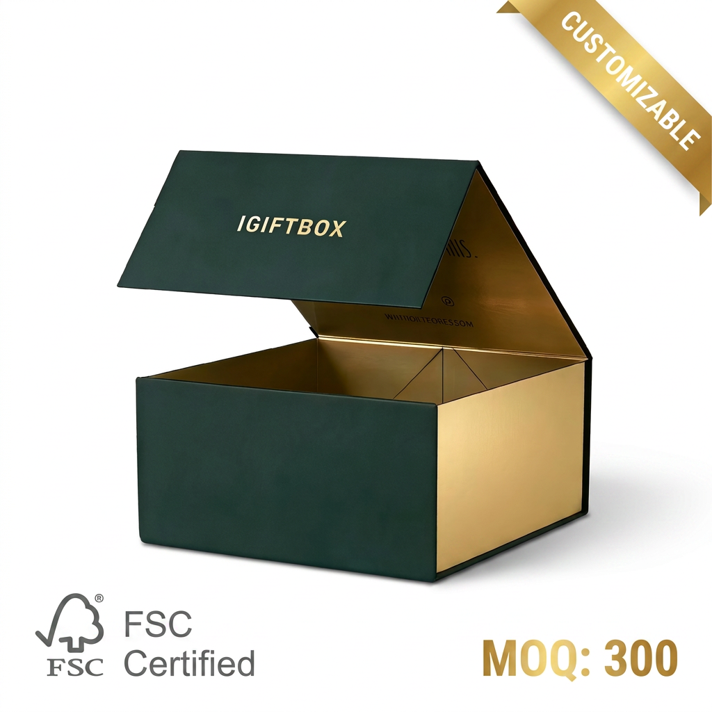 Custom Logo Rigid Paper Gift Box Wholesale Eco-friendly Embossed Luxury Cardboard Packaging Boxes fo